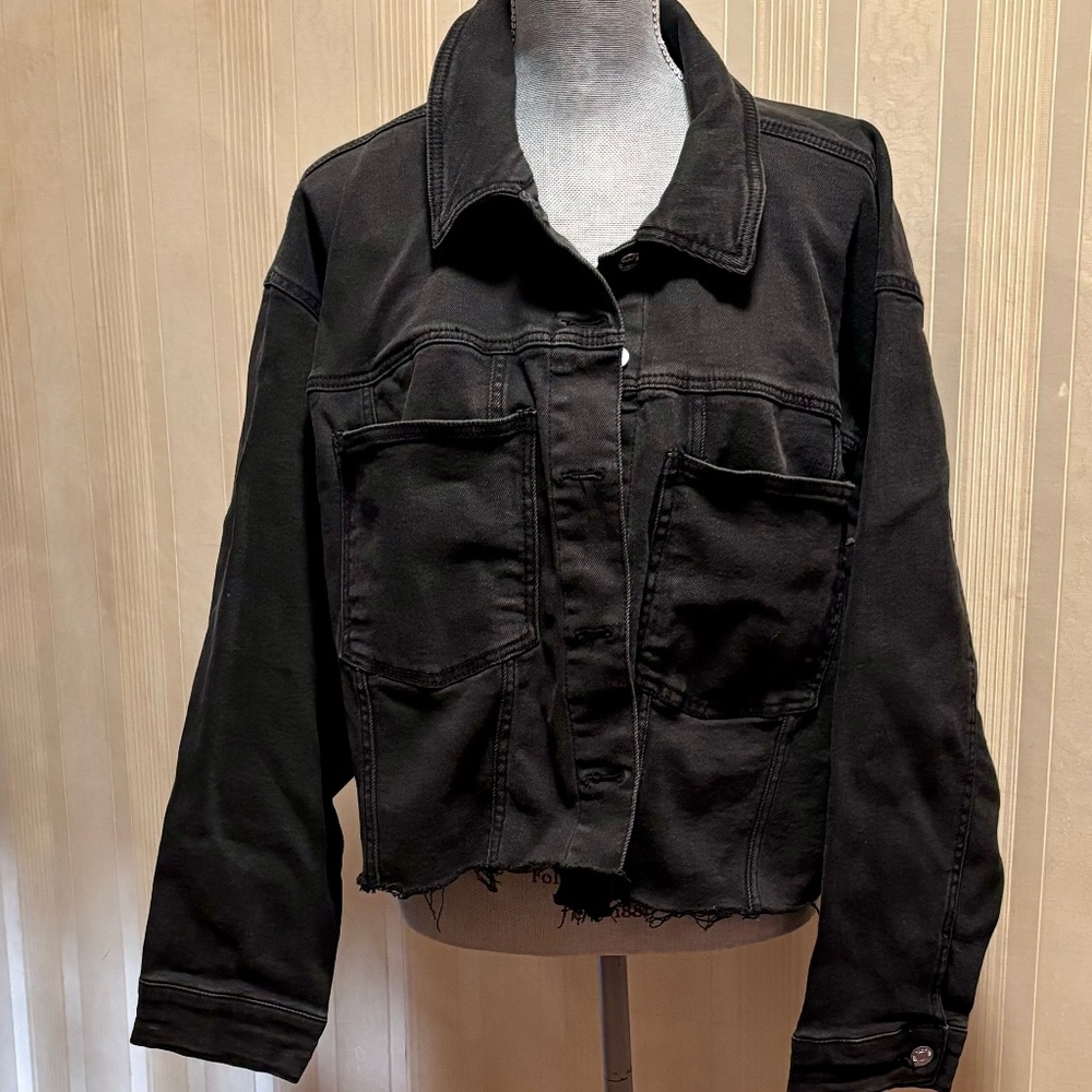 Plus size 2x Black Denim Jacket